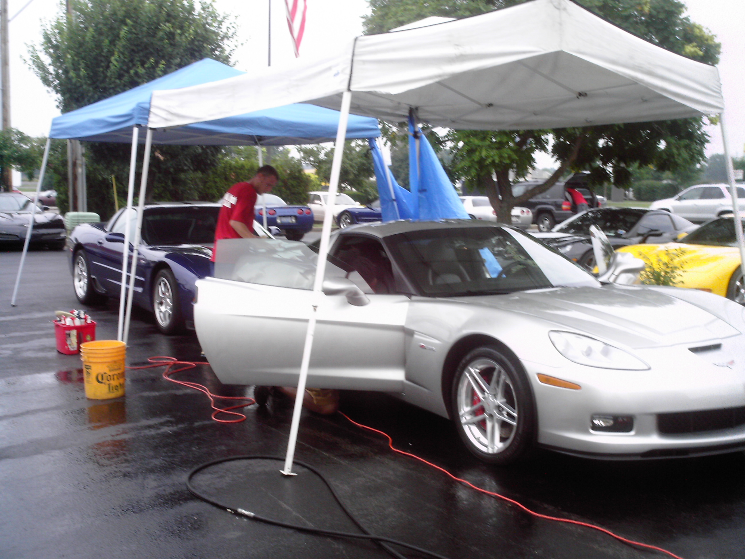 Luxury Car Being Serviced